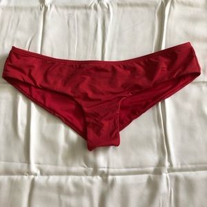 red bikini bottoms